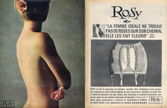 Rosy (Lingerie) 1962 Girdle, Nude, Photo Jean-Loup Sieff