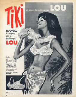 Lou (Lingerie) 1964 Brénot, Tiki, Tahitian sexy Girl
