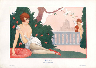 Fabius Lorenzi 1925 Tentation - The Temptation... Sexy Girl, Angel