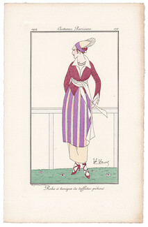 HONORE 1914 Journal des Dames et des Modes Costumes Parisiens Pochoir N°172