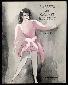 Marie Laurencin 1946 Ballets des Champs-Elysées Program, Christian Bérard, Jean-Denis Malclès, 20 pages