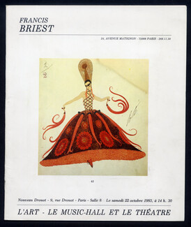 Erté (Romain de Tirtoff) 1983 Catalog of Auction, Zinoview, Louis Curti, Costume Designs, 20 pages
