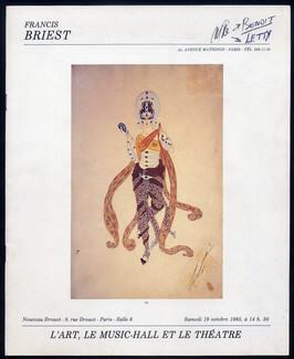 Erté (Romain de Tirtoff) 1985 Catalog of Auction, Zinoview, Costume Designs, 12 pages