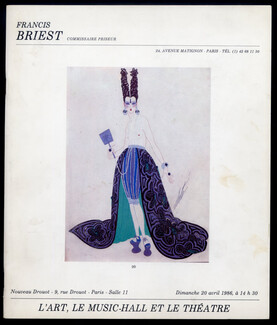 Erté (Romain de Tirtoff) 1986 Auction Catalog, Costume Designs, 48 pages