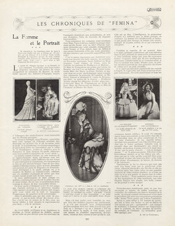 La Femme et le Portrait, 1911 - Summarized on the conference, Text by Antonio de La Gandara