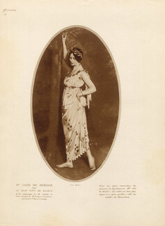 Cléo De Mérode 1918 Ballet allégorique "Au beau pays de France" Photo Manuel Frères
