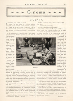 Vicenta, 1920 - Cinema, Texte par Musidora, 1 pages