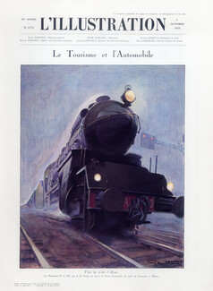 Geo Ham 1934 Le Tourisme et l'Automobile, Train, 4 pages