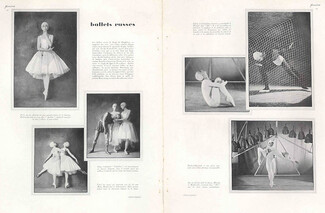 Russian Ballet 1928 "Ode et Apollon" Doubrovska, Tchernicheva, Leonide Massine, Serge Lifar, Dancers