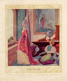 Le Style Moyen Age, 1923 - Grands Magasins Dufayel Palais du Mobilier, Furniture Medieval Style, Umberto Brunelleschi