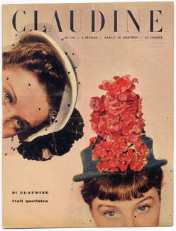 CLAUDINE Fashion Magazine 1948 N°134 Photos Harry Meerson, 24 pages