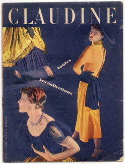 CLAUDINE Fashion Magazine 1948 N°142 Photos Harry Meerson. Christian Dior ''La Ruée vers Dior'' Bettina, 24 pages