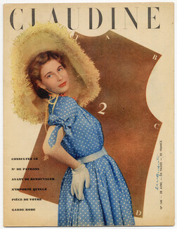 CLAUDINE Fashion Magazine 1948 N°146 Christian Dior