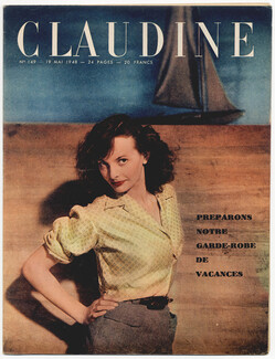 CLAUDINE Fashion Magazine 1948 N°149 Photo Harry Meerson, Pinta, 24 pages
