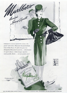 Marlboro 1943 Bodegard, Bonwit Teller Hat & Dress
