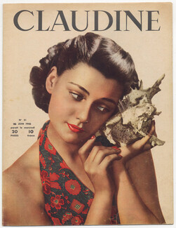 CLAUDINE Fashion Magazine 1946 N°51, 20 pages
