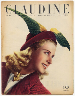 CLAUDINE Fashion Magazine 1946 N°62 Madame Agnès, Photos Pottier