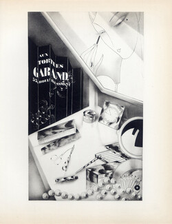 Aux Tortues Garand 1928 Wurci (Robert Falcucci) Art Deco, PAN P. Poiret Lithograph
