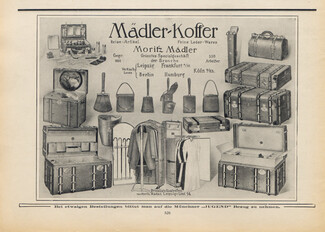 Madler-Koffer (Luggage, Baggage, Handbags) 1914