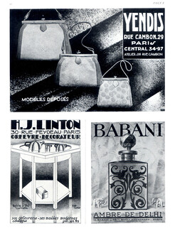 Yendis (Handbags) 1927 Babani Perfume