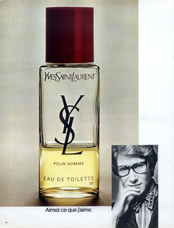 1987 YSL Yves Saint Laurent Rive Gauche perfume MAGAZINE AD