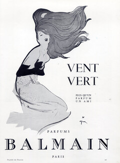 Balmain, Perfumes — Original adverts and images