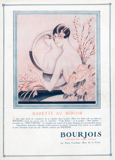 Bourjois (Perfumes) 1927 Babette au Miroir