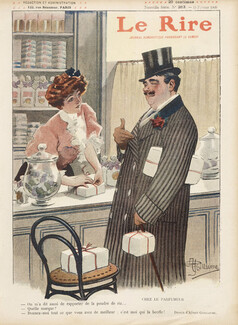Albert Guillaume 1908 At the Perfumer