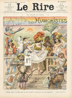 Adolphe Willette 1908 Au Palais de Glace, Exhibition of the Humorists