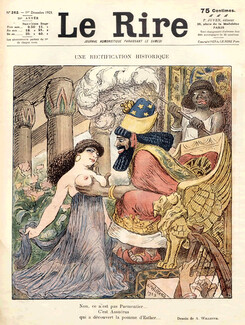 Adolphe Willette 1923 Mythologie, La Pomme d'Esther... Topless