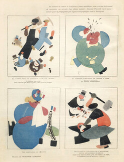 Wladimir Lebedeff 1926 Russian Placards Album, Comic Strip