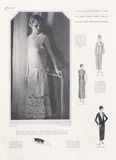 Nicole Groult (Couture) 1923 Evening Gown, Moirella lamé argent, Photo Laure Albin Guillot