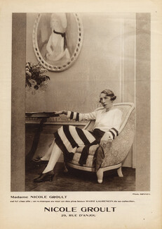 Mrs Nicole Groult 1927 Her Portrait by Marie Laurencin, Decorative Arts, Photo Bonney