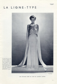 Jeanne Lanvin 1934 Grande Robe du Soir, Photo Dorvyne