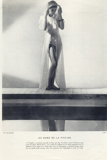 Jacques Heim (Couture) 1935 Swimwear, "La Diaphéa", Photo Kéfer-Dora Maar