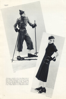 Hermès (Sports Equipment) 1933 Skiing, Ice Skating, Photo Deberny-Peignot