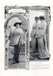 Margaine-Lacroix (Couture) 1913 Mrs Simon Girard & Miss Lancret, Photo Talbot