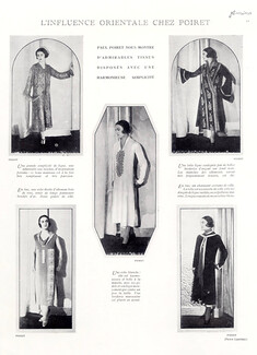 Paul Poiret (Couture) 1925 Oriental Style Dresses, Photo Lipnitsky