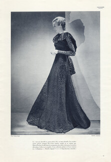 Marcel Rochas (Couture) 1934 Photo Georges Saad, Evening Gown