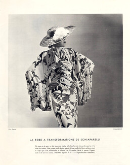Schiaparelli (Couture) 1935 Photo Scaioni, Garden-Party Dress