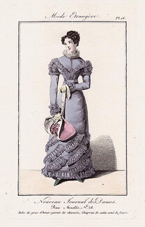 Nouveau Journal des Dames 1821 Modes de Paris N°16
