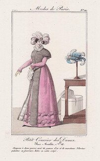 Petit Courrier des Dames 1822 Modes de Paris N°22
