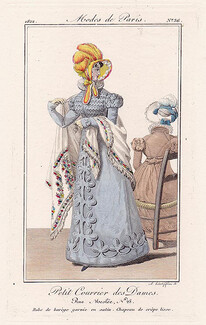 Petit Courrier des Dames 1822 Modes de Paris N°36
