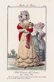 Petit Courrier des Dames 1822 Modes de Paris N°81