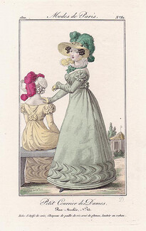 Petit Courrier des Dames 1822 Modes de Paris N°82