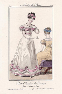 Petit Courrier des Dames 1822 Modes de Paris N°86