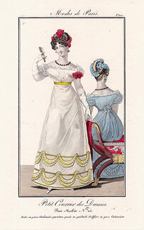 Petit Courrier des Dames 1822 Modes de Paris N°100