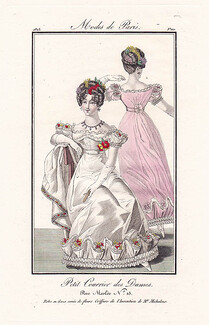 Petit Courrier des Dames 1823 Modes de Paris N°110