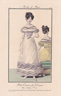 Petit Courrier des Dames 1823 Modes de Paris N°117