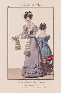 Petit Courrier des Dames 1823 Modes de Paris N°128